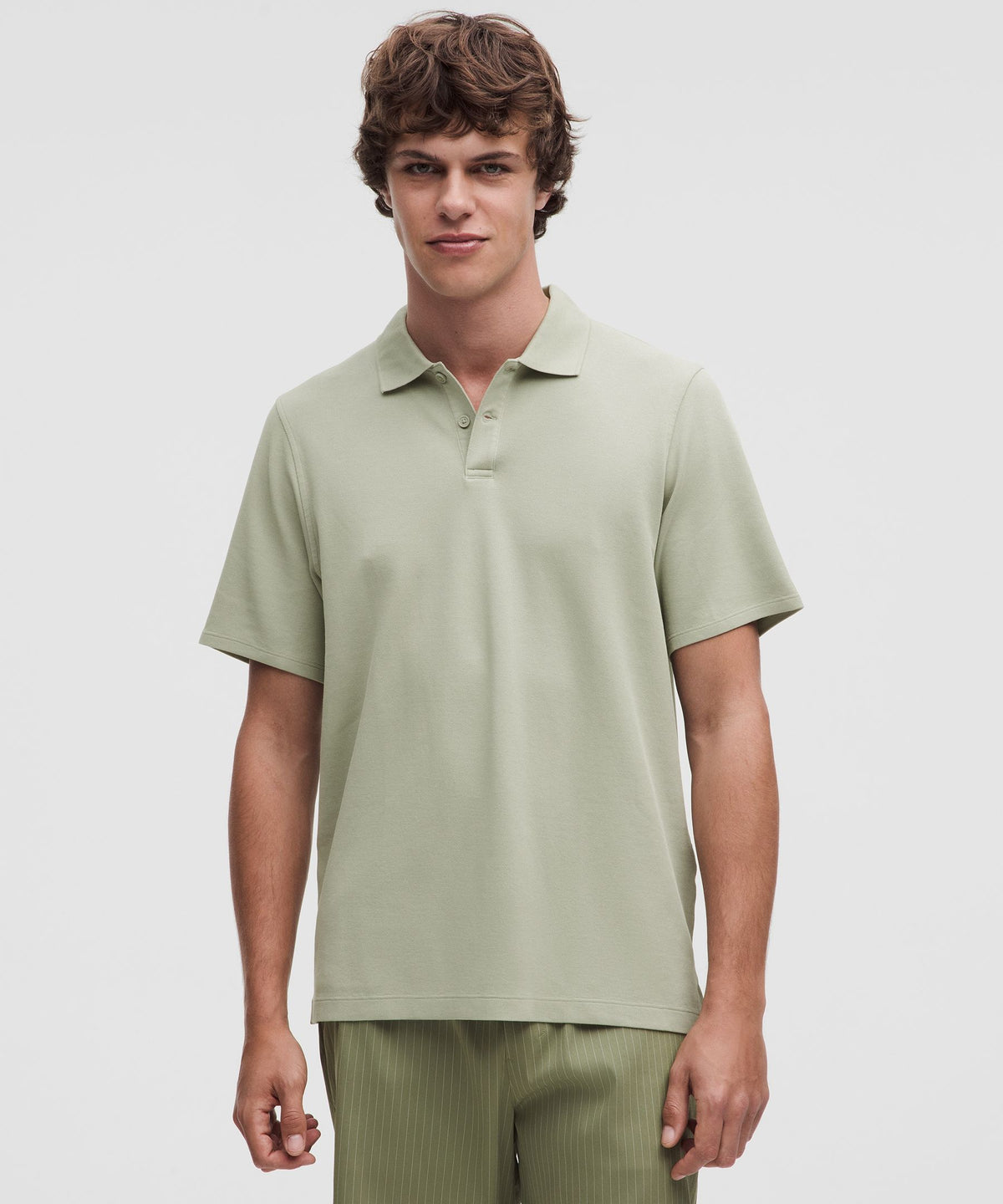 Cotton-Blend Pique Short-Sleeve Polo Shirt