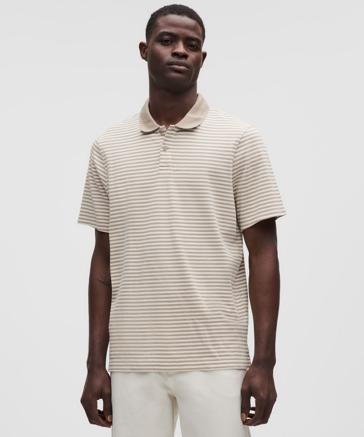 Cotton-Blend Pique Short-Sleeve Polo Shirt