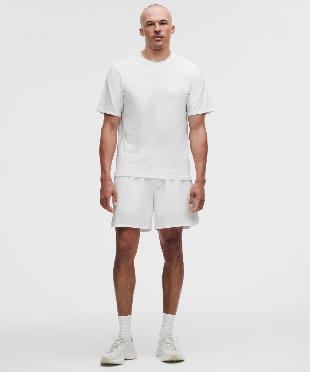 UV-Protective Mesh Panelled Tennis Shirt