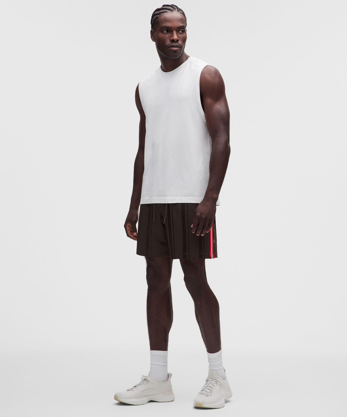 Knit Stripe Linerless Training Short 7"