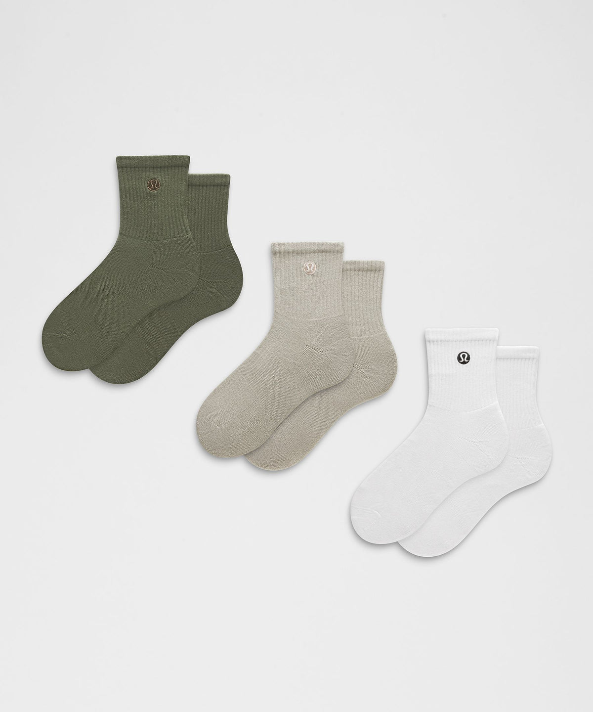 Unisex Daily Essential Quarter Socks3 Pack