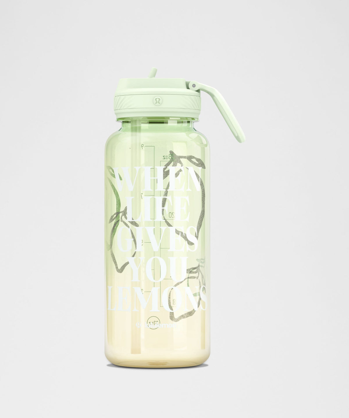 Back to Life Sport Bottle 32oz Straw LidLemons Quote