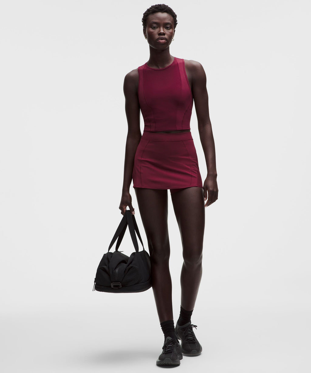 Nulux Mesh-Panelled Cropped Tank Top