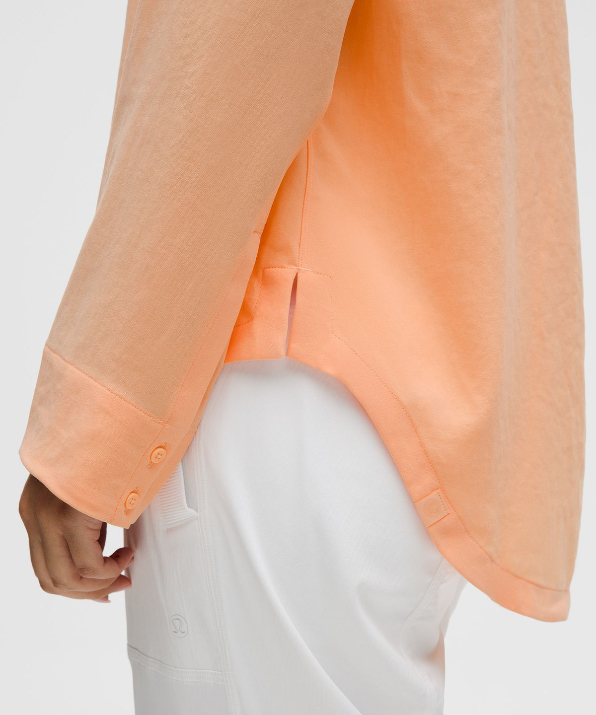 Long Button-Front Shirt