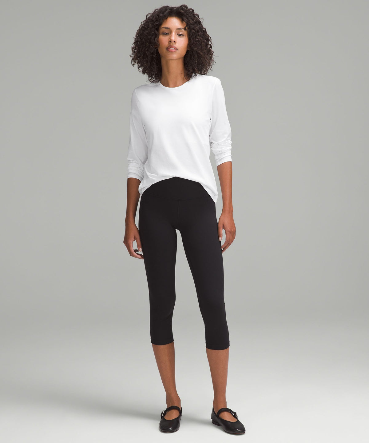 Organic Cotton Crewneck Long-Sleeve Shirt
