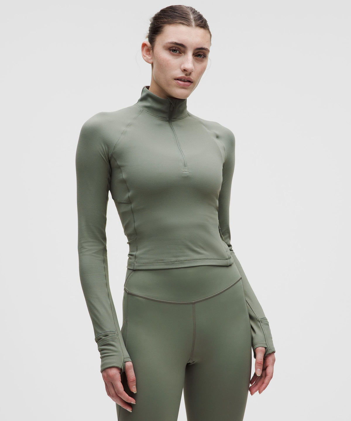 It's Rulu Cropped Half ZipUpdated
