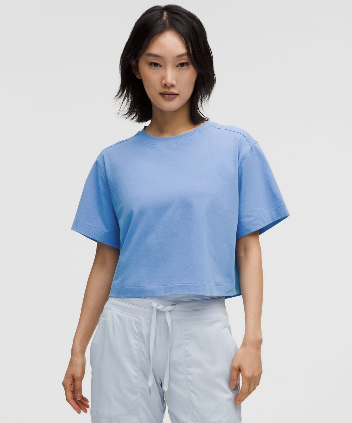 All Yours Organic Cotton-Blend Cropped T-Shirt