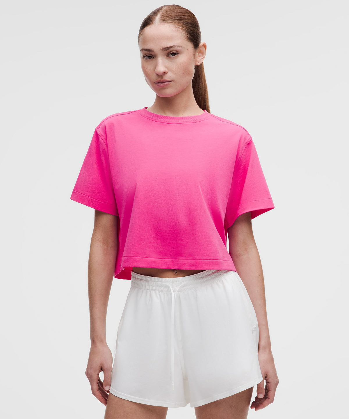All Yours Organic Cotton-Blend Cropped T-Shirt