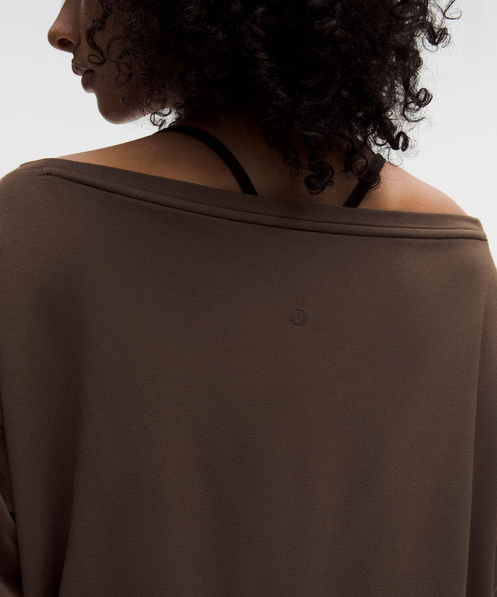 BeCalm Oversized Boatneck Long-Sleeve Shirt