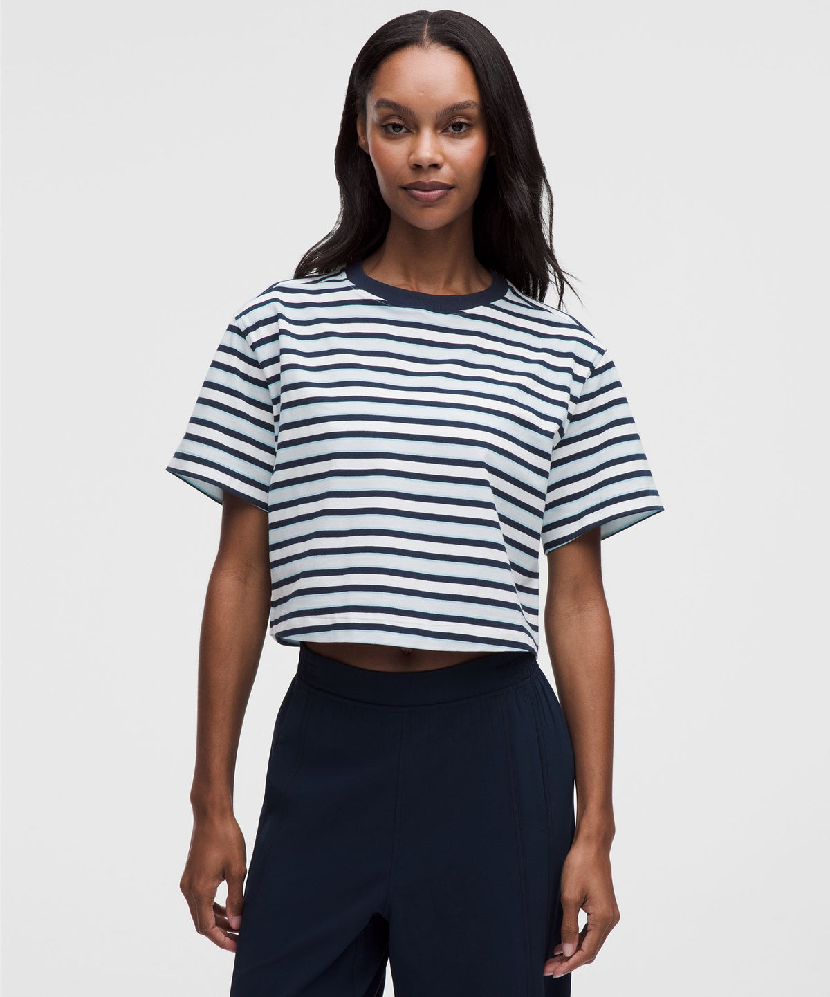 All Yours Organic Cotton-Blend Cropped T-Shirt