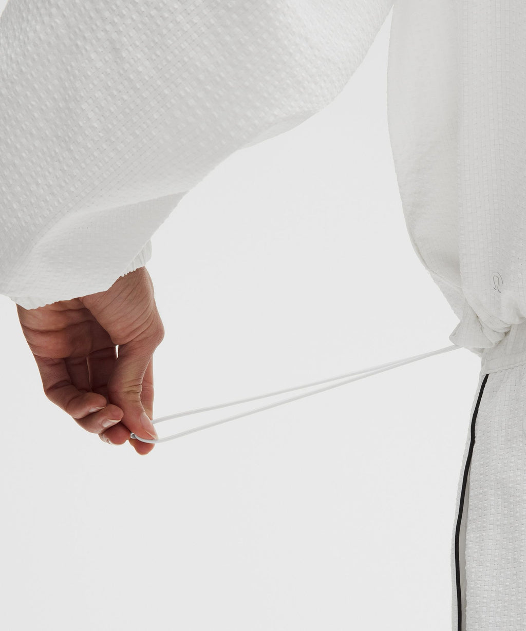 Seersucker WovenAir Funnel-Neck Half Zip