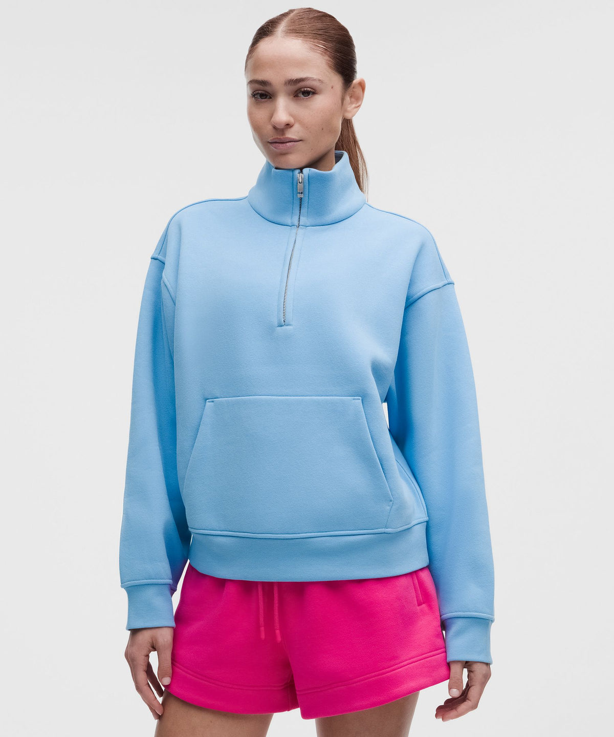 Women's Steady State SuperLoft Funnel-Neck Half Zip