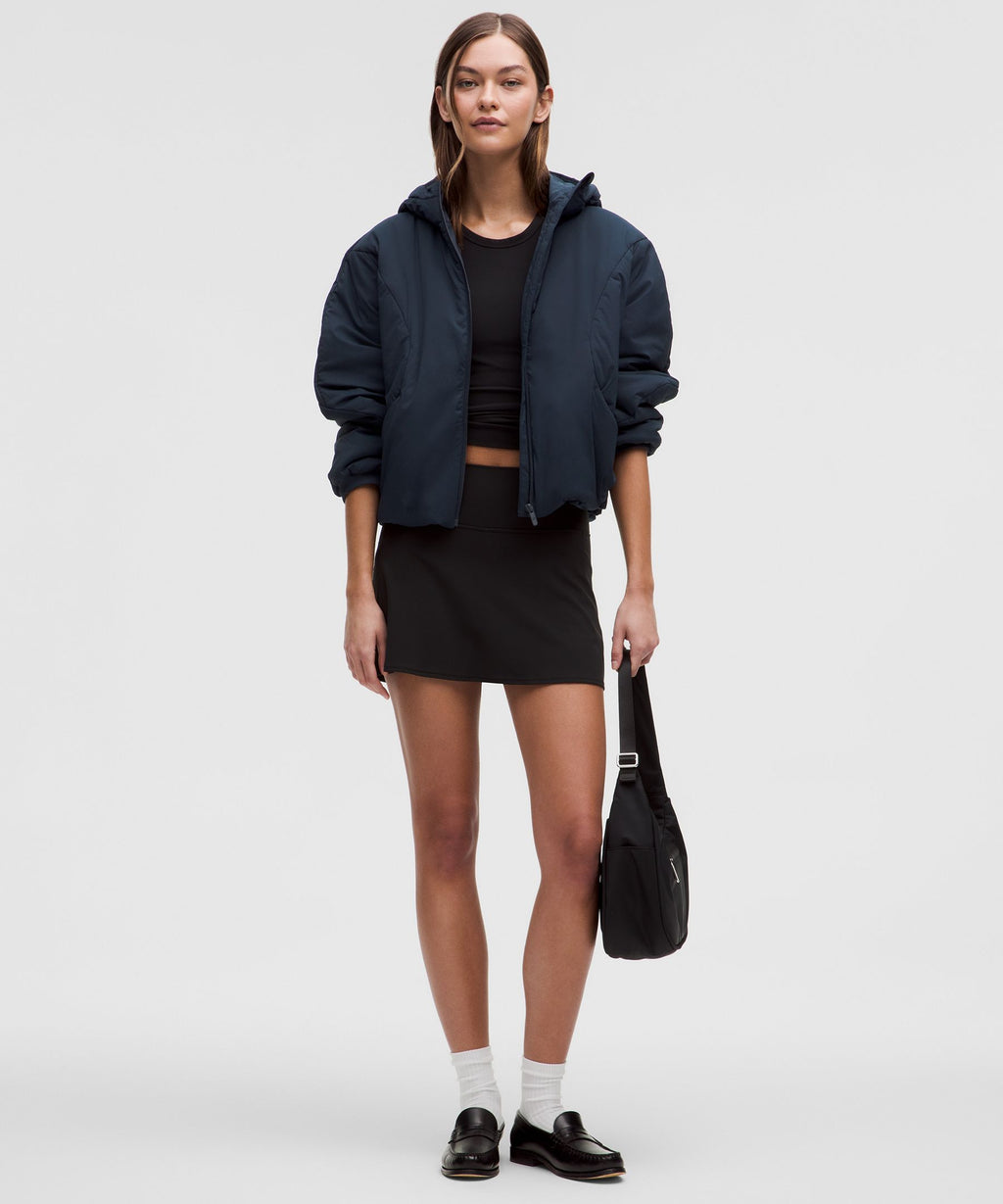 Water-Resistant Insulated Hooded Jacket