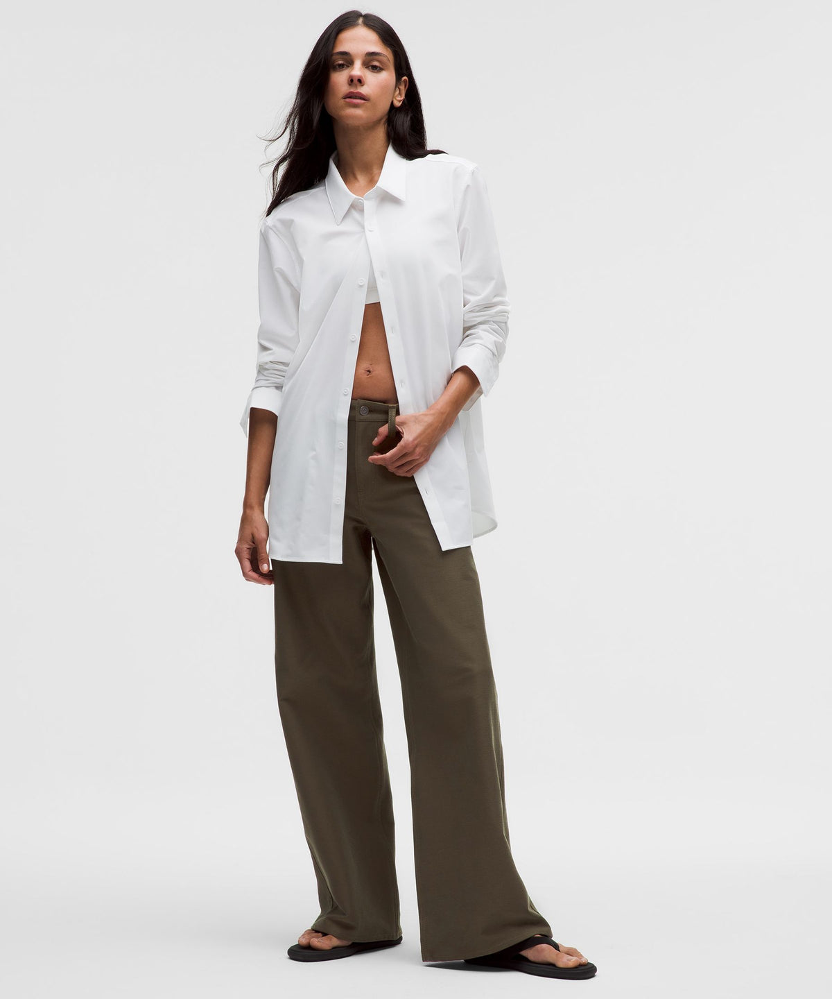 EasyFive Low-Rise Classic Wide-Leg PantRegular