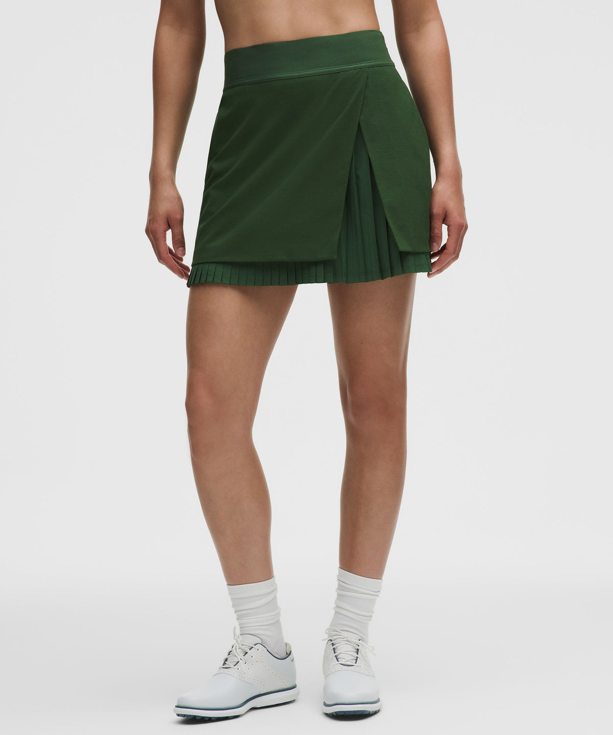 Water-Repellent Pleated High-Rise Golf Skirt