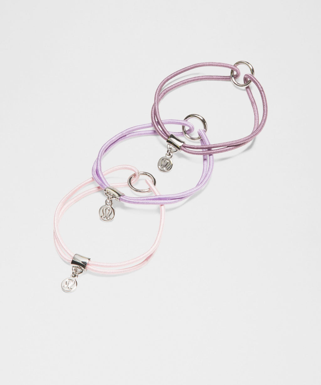 Logo Bead Hair Ties3 Pack